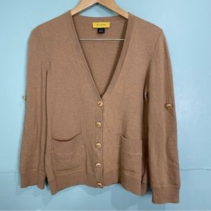 St. John Open Cardigan Buttons Small